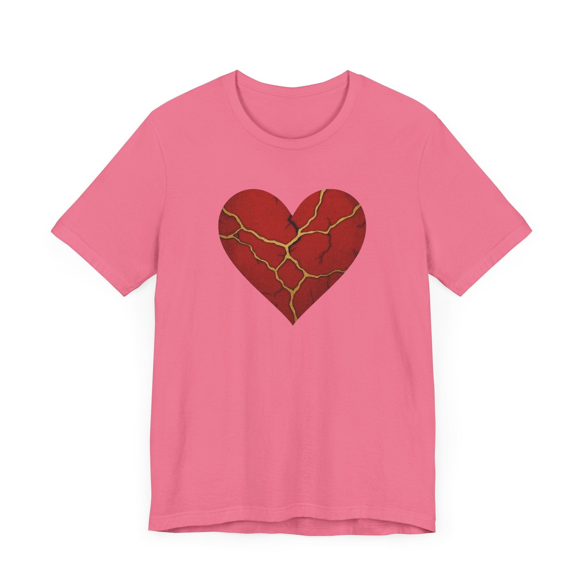 Kintsugi Heart Tee | Unisex Jersey Short Sleeve Shirt, Self - Care Apparel, Emotional Healing Fashion, Casual
