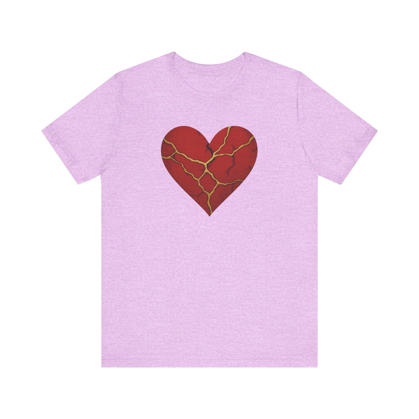 Kintsugi Heart Tee | Unisex Jersey Short Sleeve Shirt, Self - Care Apparel, Emotional Healing Fashion, Casual