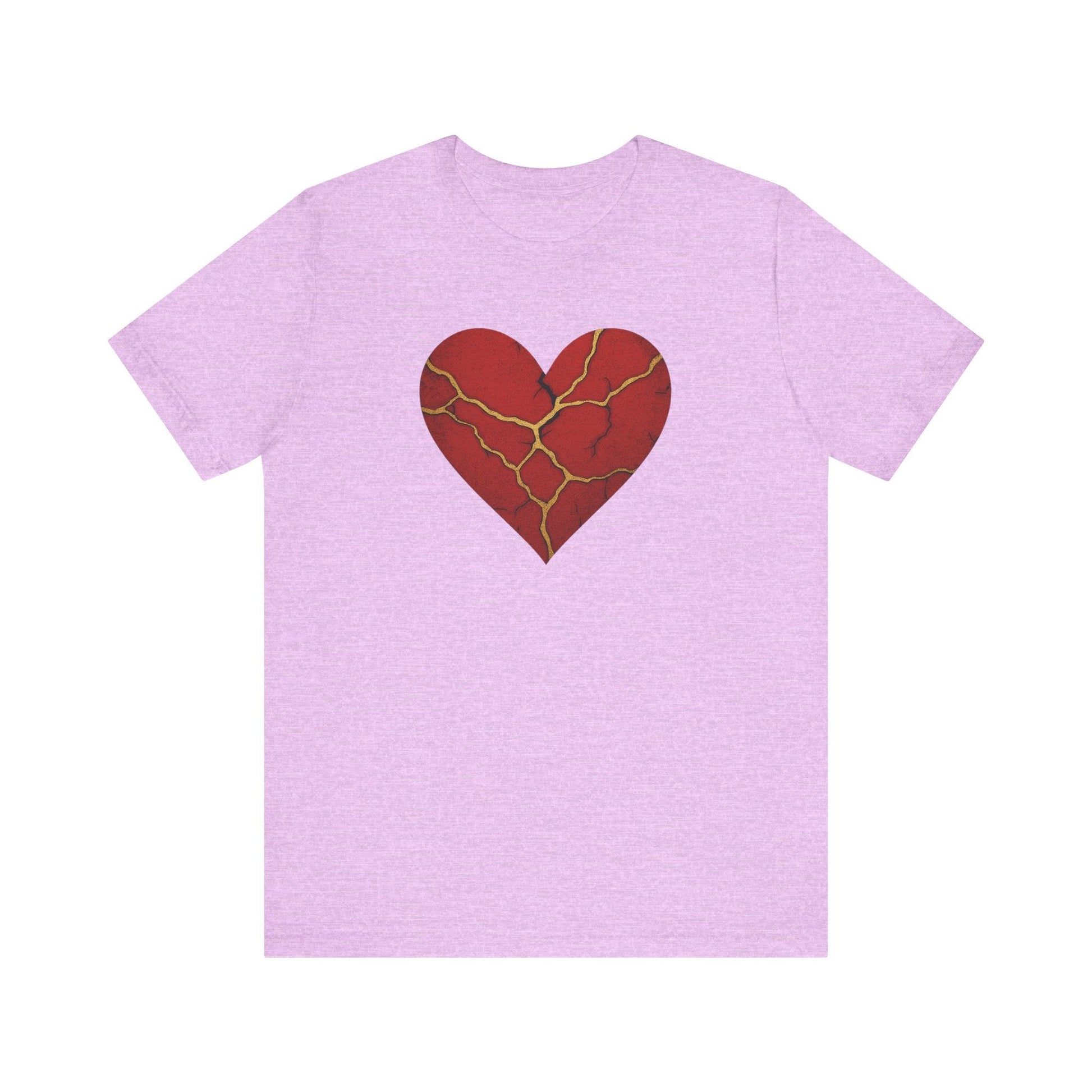 Kintsugi Heart Tee | Unisex Jersey Short Sleeve Shirt, Self - Care Apparel, Emotional Healing Fashion, Casual