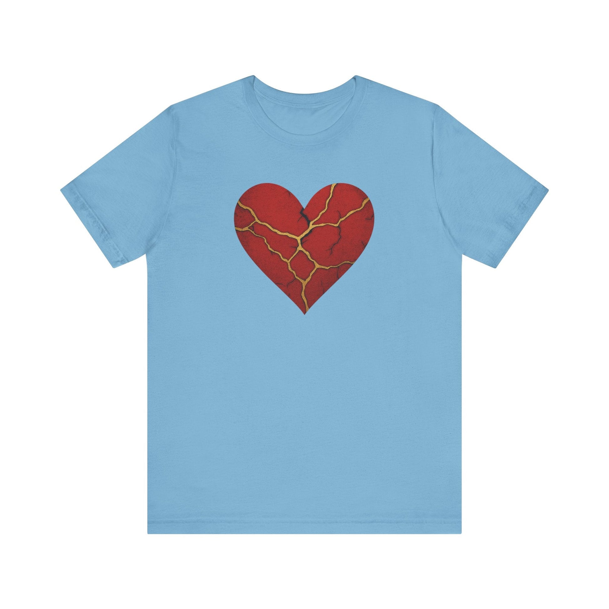 Kintsugi Heart Tee | Unisex Jersey Short Sleeve Shirt, Self - Care Apparel, Emotional Healing Fashion, Casual