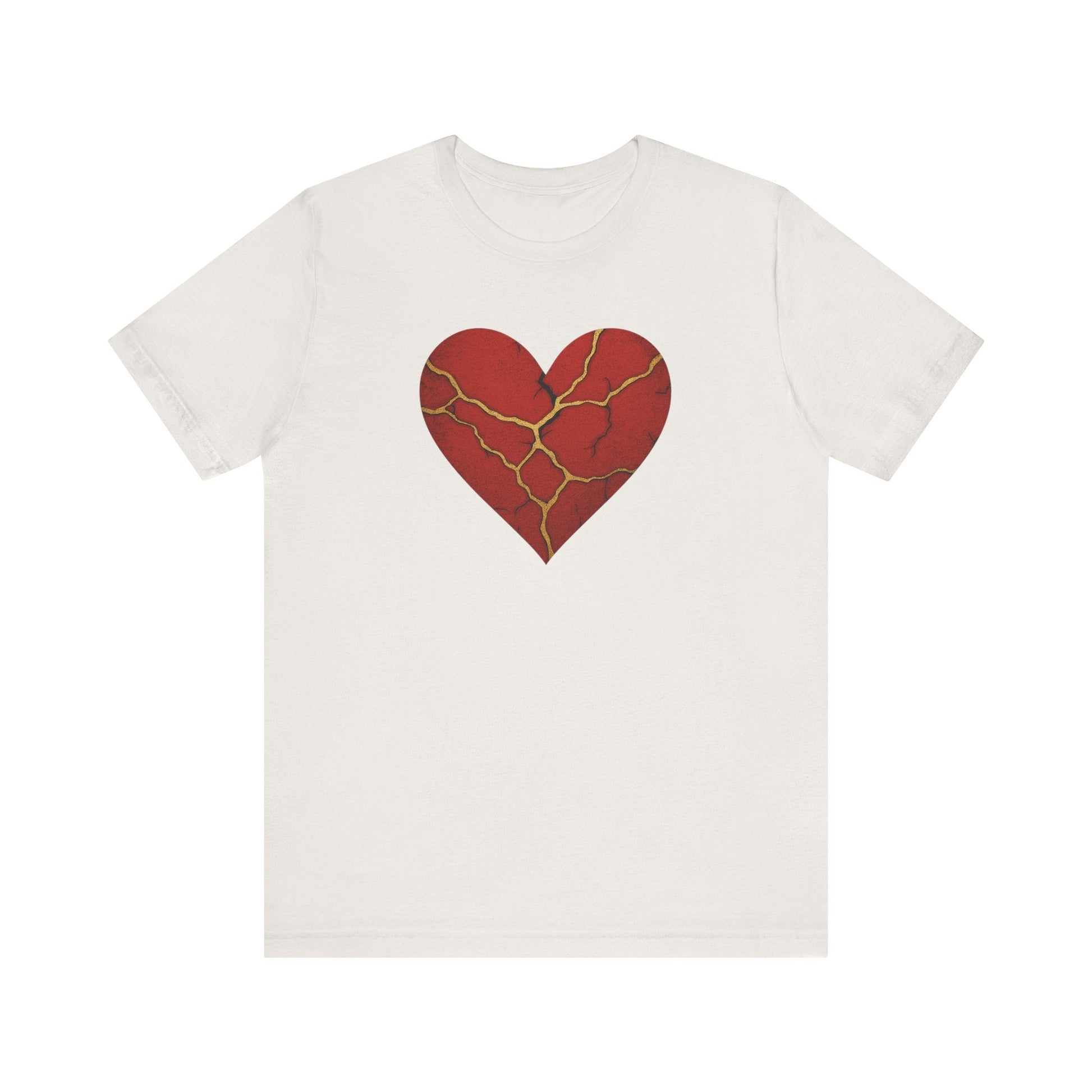 Kintsugi Heart Tee | Unisex Jersey Short Sleeve Shirt, Self - Care Apparel, Emotional Healing Fashion, Casual