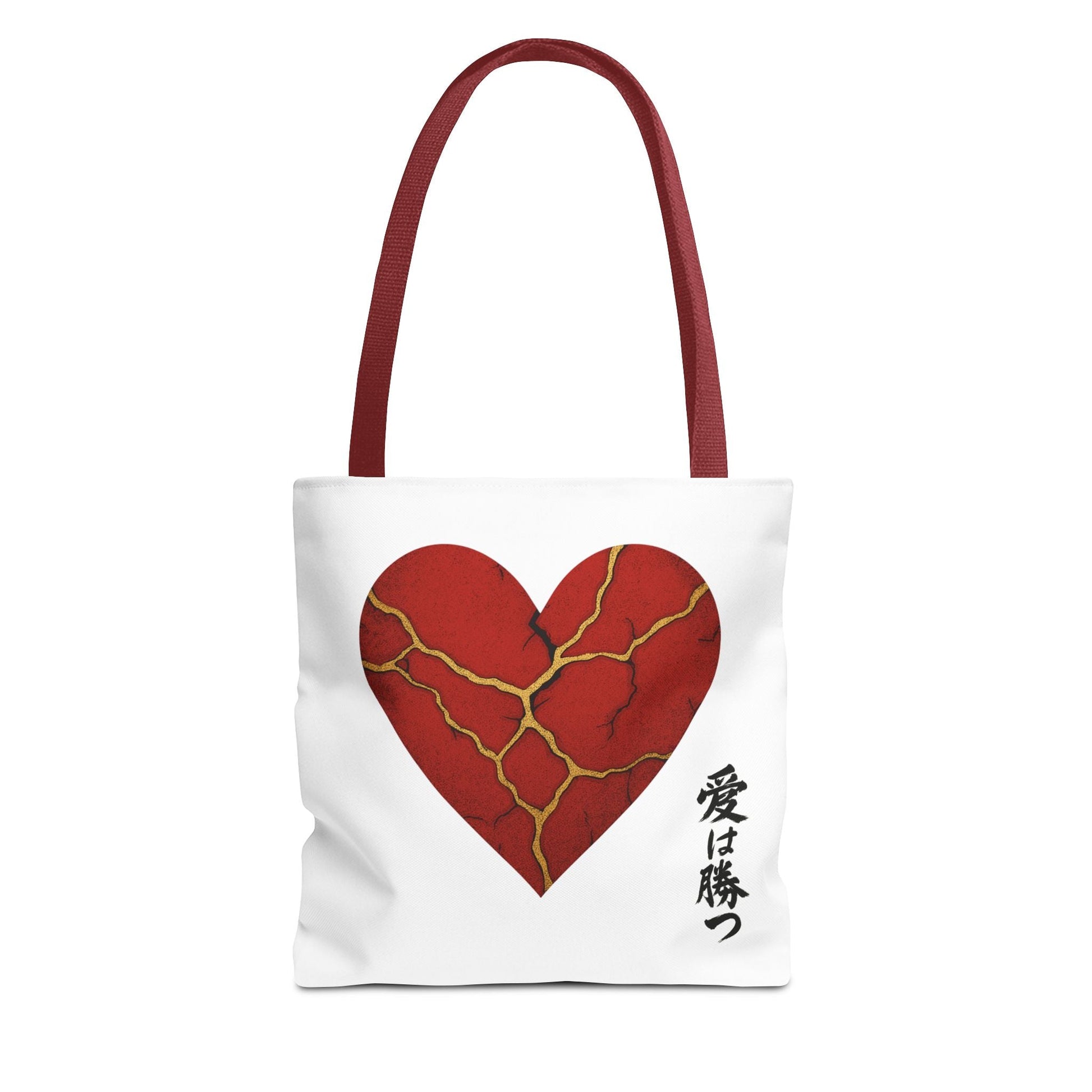 Kintsugi Heart Tote Bag - Stylish Carryall for Love Enthusiasts, Perfect for Gifts, ShoppingBagsBags