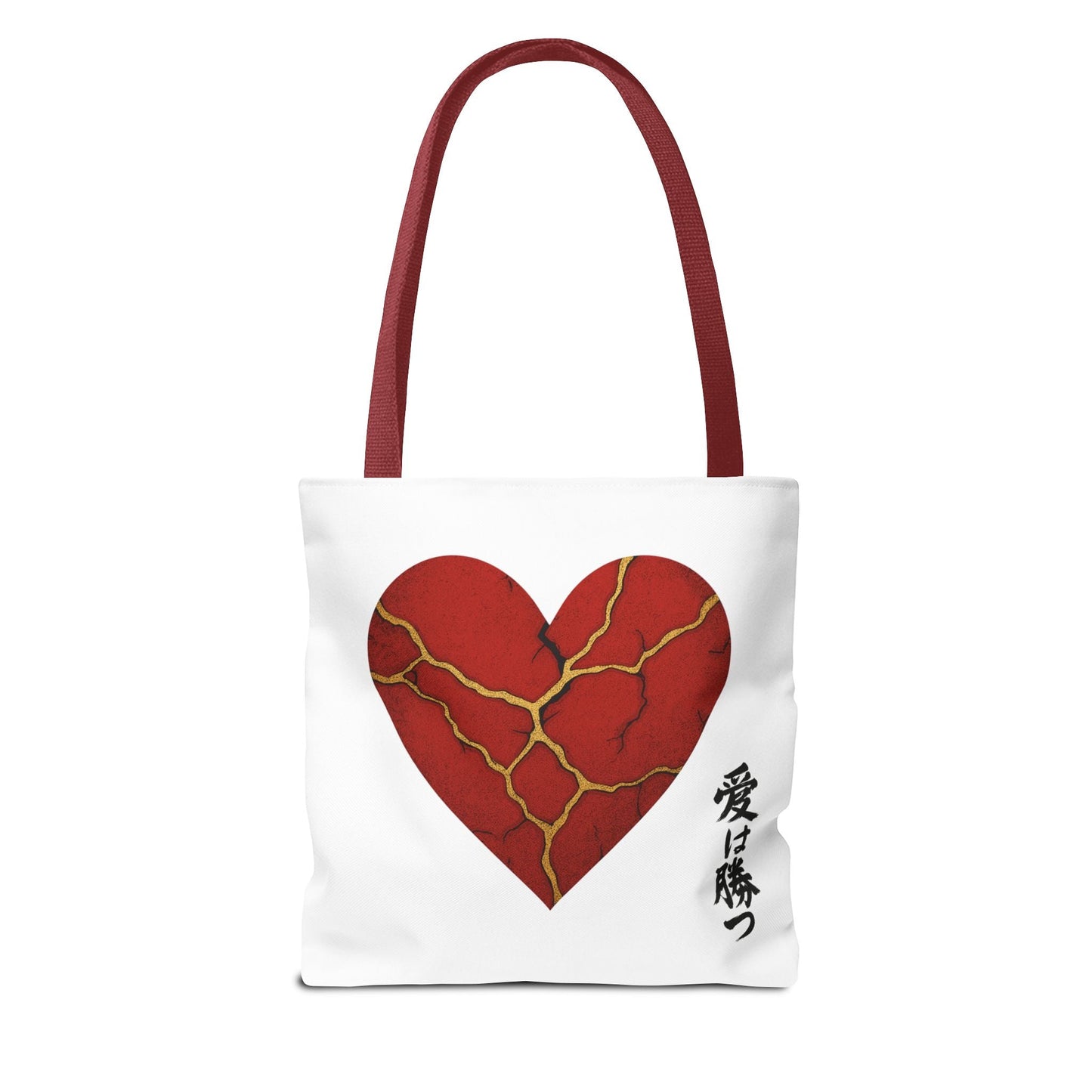 Kintsugi Heart Tote Bag - Stylish Carryall for Love Enthusiasts, Perfect for Gifts, ShoppingBagsBags