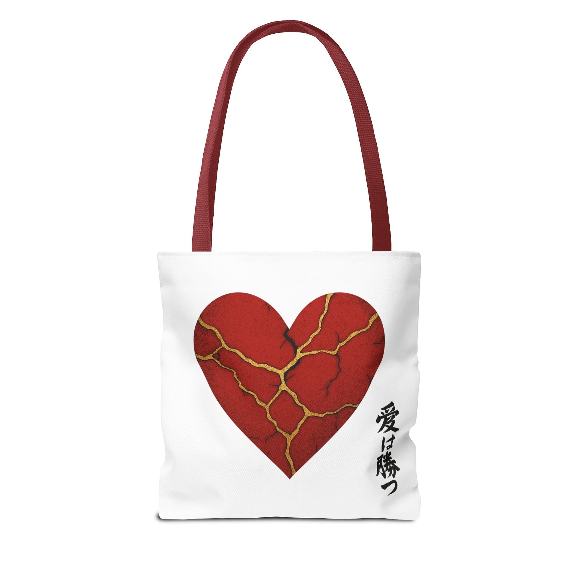 Kintsugi Heart Tote Bag - Stylish Carryall for Love Enthusiasts, Perfect for Gifts, ShoppingBagsBags