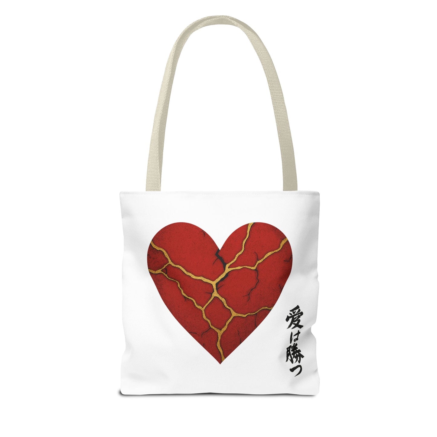 Kintsugi Heart Tote Bag - Stylish Carryall for Love Enthusiasts, Perfect for Gifts, ShoppingBagsBags