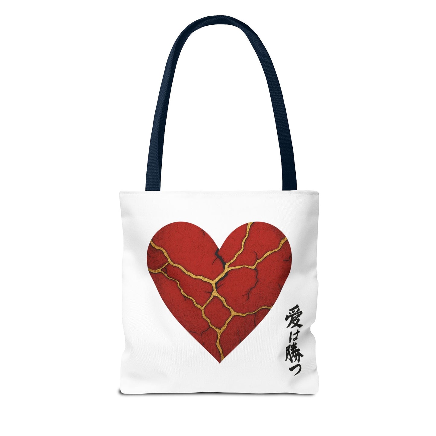 Kintsugi Heart Tote Bag - Stylish Carryall for Love Enthusiasts, Perfect for Gifts, ShoppingBagsBags