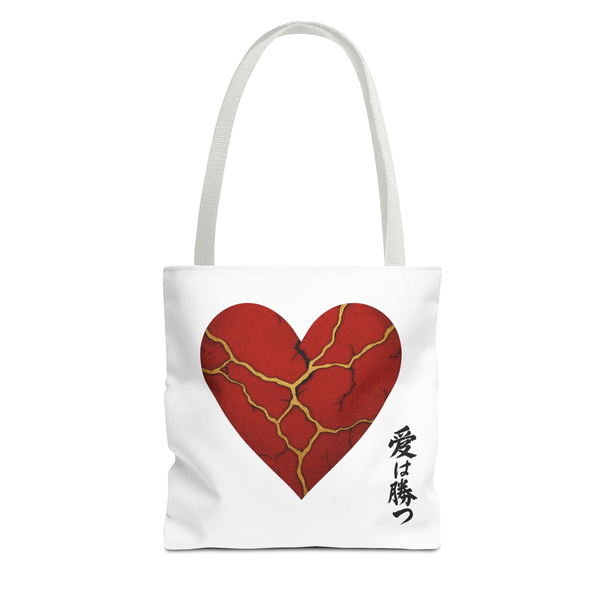 Kintsugi Heart Tote Bag - Stylish Carryall for Love Enthusiasts, Perfect for Gifts, ShoppingBagsBags