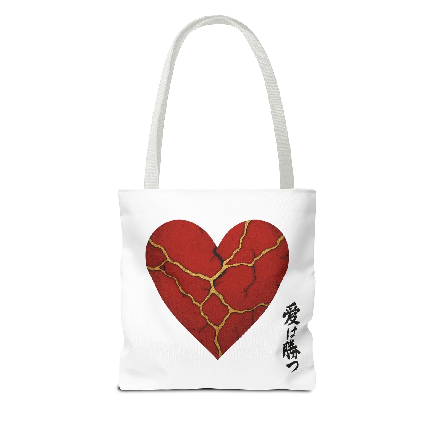 Kintsugi Heart Tote Bag - Stylish Carryall for Love Enthusiasts, Perfect for Gifts, ShoppingBagsBags