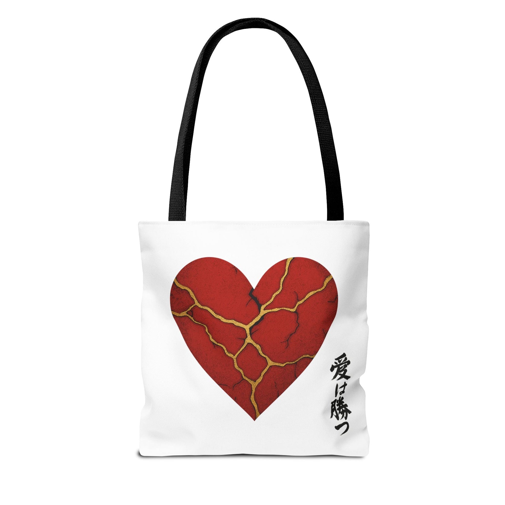 Kintsugi Heart Tote Bag - Stylish Carryall for Love Enthusiasts, Perfect for Gifts, ShoppingBagsBags