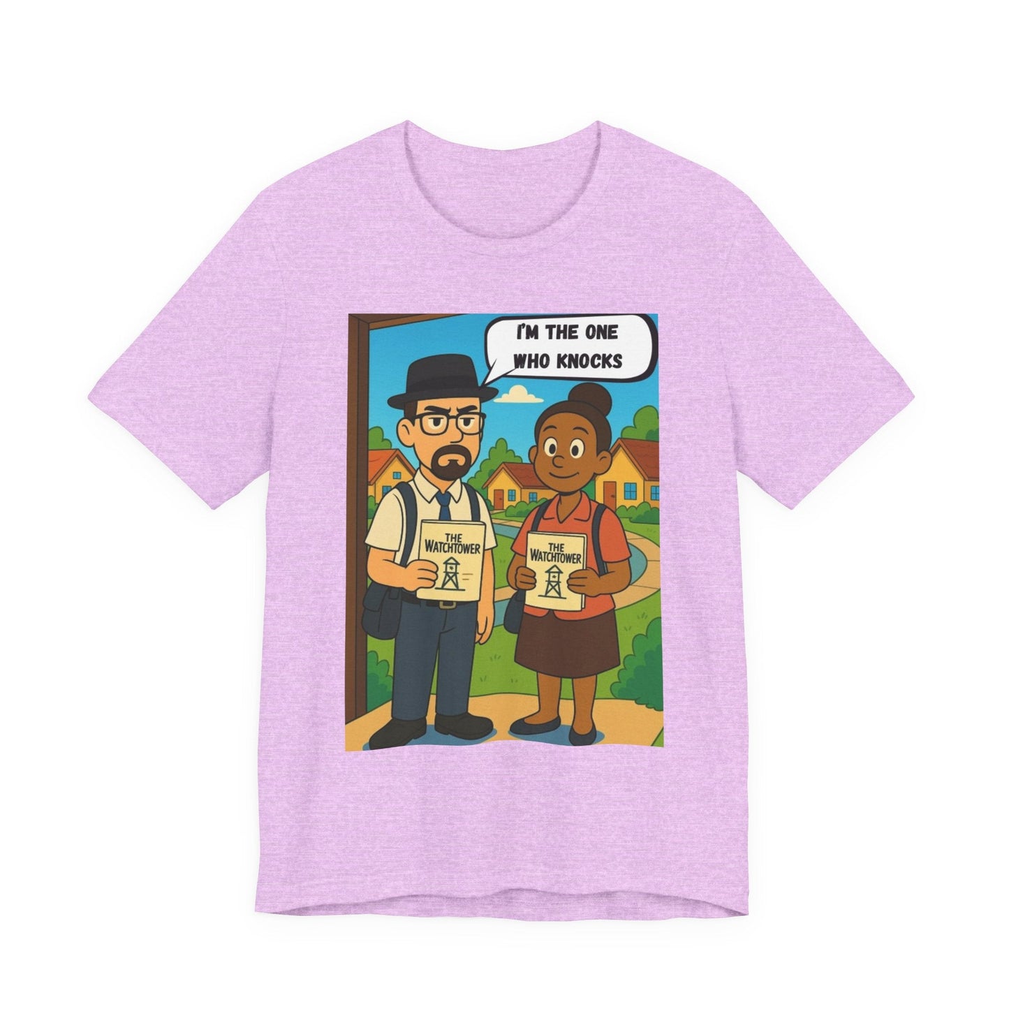 Breaking Bad Parody Tee | Satirical Jehovah’s Witness Mashup Shirt | Unisex Dark Humor Shirt