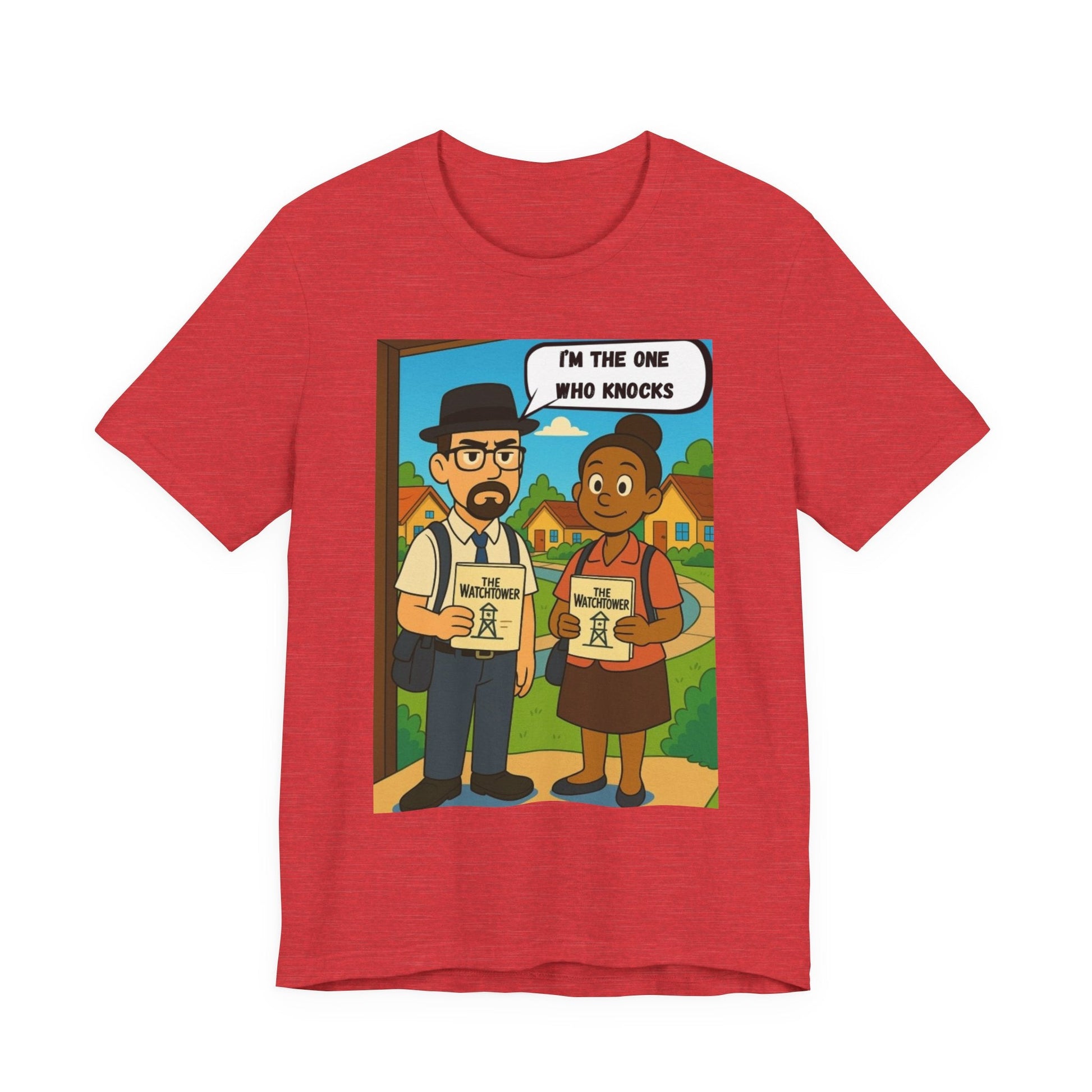 Breaking Bad Parody Tee | Satirical Jehovah’s Witness Mashup Shirt | Unisex Dark Humor Shirt