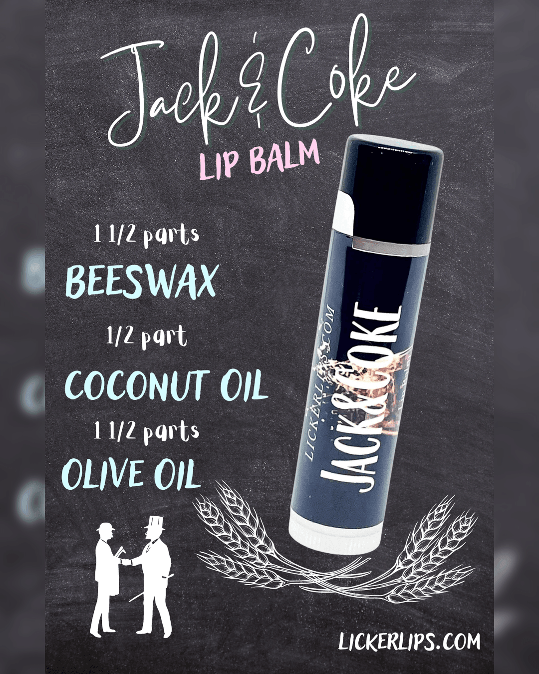 #Natural nut free lip balm# - #Lick 'er Lips Lip Balm#Jack’n Coke Lip Balm