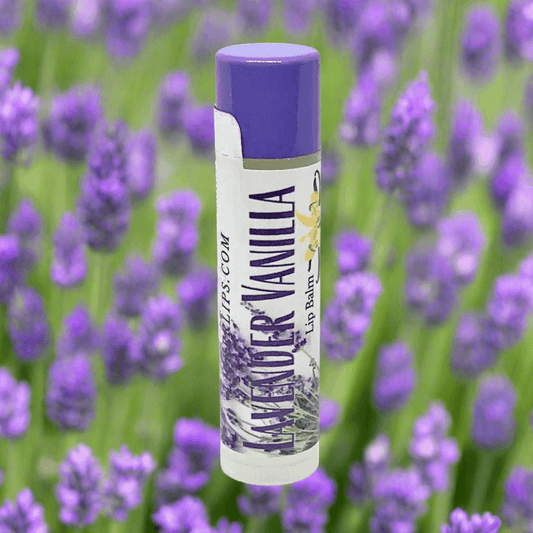 #Natural nut free lip balm# - #Lick 'er Lips Lip Balm#Lavender Vanilla Lip Balm