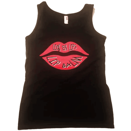 #Natural nut free lip balm# - #Lick 'er Lips Lip Balm#Lickerlips Black Tank Top