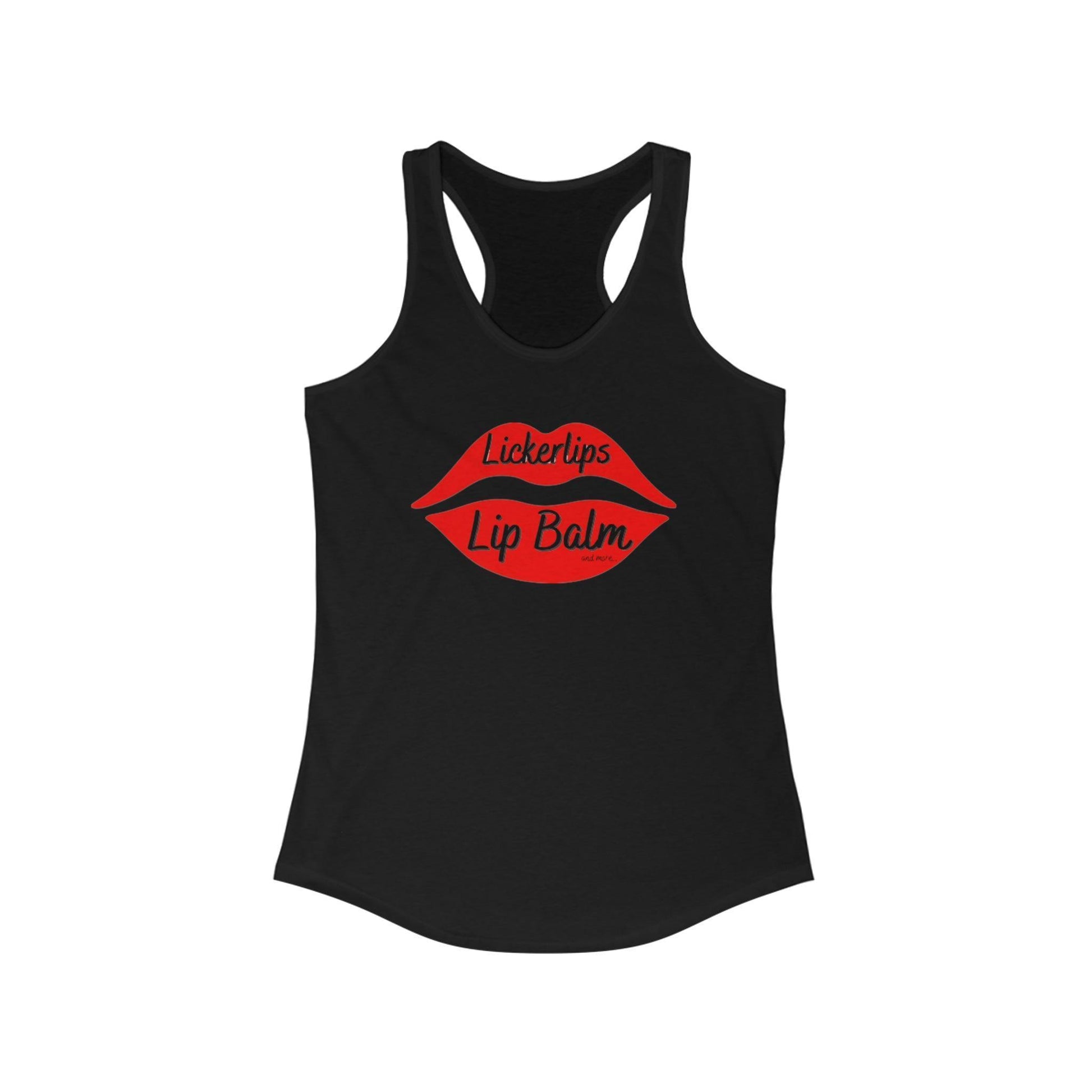 Natural nut free lip balm - Lick 'er Lips Lip BalmLickerlips Lip Balm Logo Tank Women's Ideal Racerback