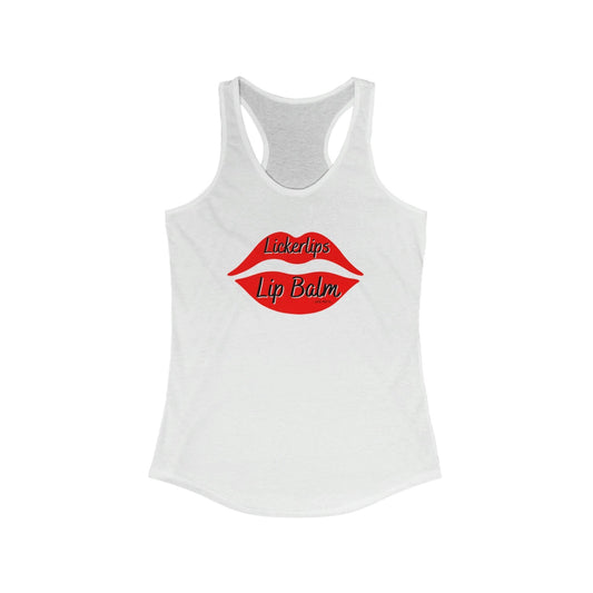 Natural nut free lip balm - Lick 'er Lips Lip BalmLickerlips Lip Balm Logo Tank Women's Ideal Racerback