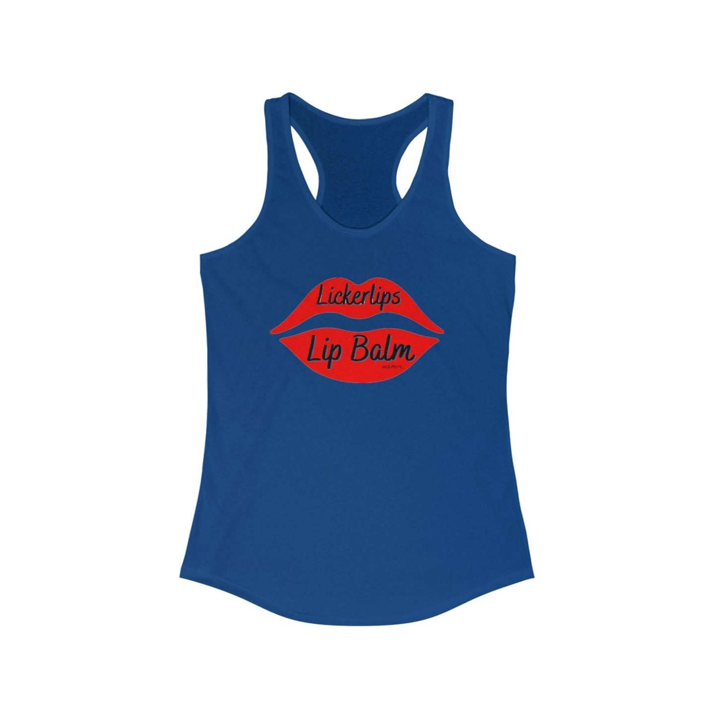 Natural nut free lip balm - Lick 'er Lips Lip BalmLickerlips Lip Balm Logo Tank Women's Ideal Racerback