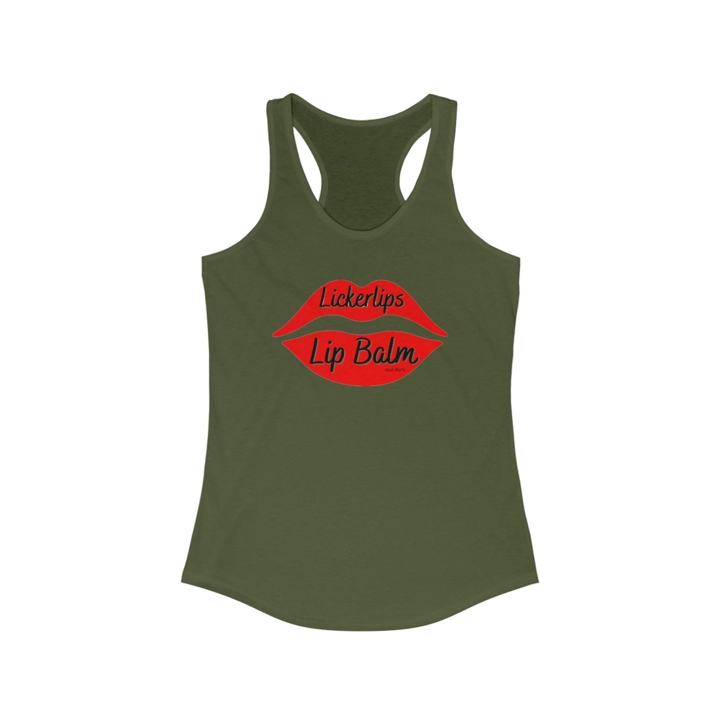 Natural nut free lip balm - Lick 'er Lips Lip BalmLickerlips Lip Balm Logo Tank Women's Ideal Racerback