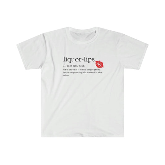 #Natural nut free lip balm# - #Lick 'er Lips Lip Balm#Liquor Lips definition Unisex Soft style T - Shirt, Bachelorette Party Shirt, Funny Bachelorette T - shirt, Most Likely To Shirt