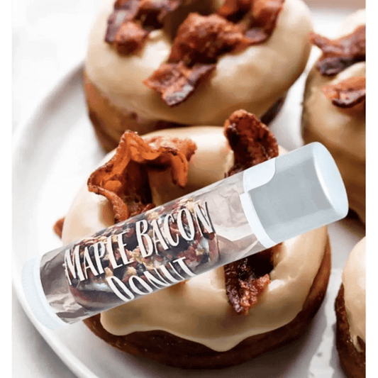 #Natural nut free lip balm# - #Lick 'er Lips Lip Balm#Maple Bacon Donut Lip Balm