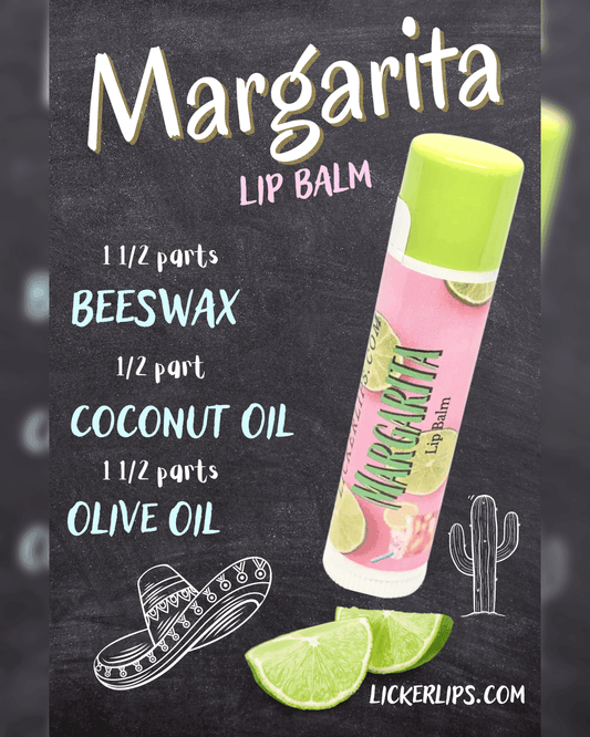 Natural nut free lip balm - Lick 'er Lips Lip BalmMargarita Lip Balm - Handcrafted Cocktail Inspired Lip Care