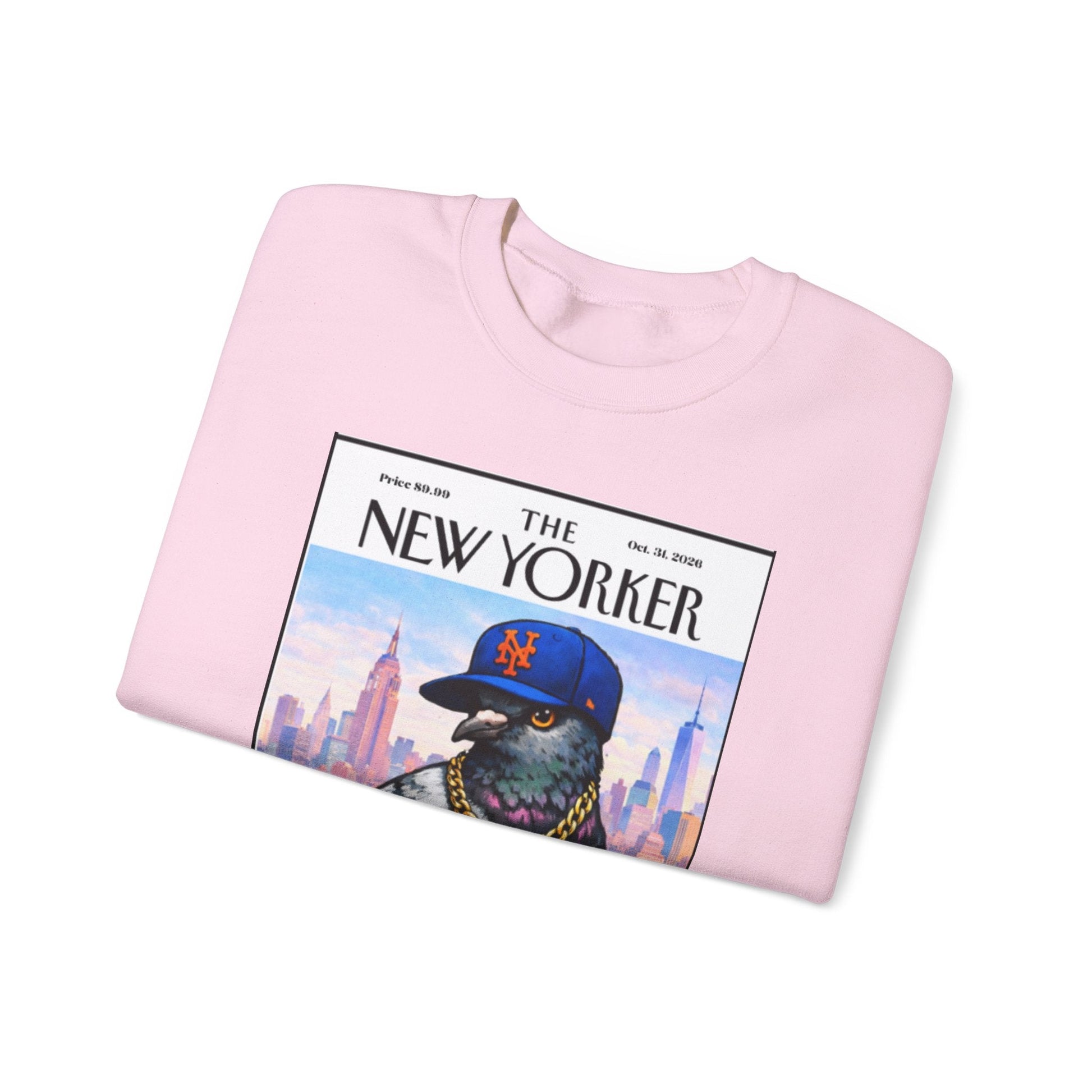 New York Pigeon Mets Crewneck Sweatshirt – NYC Street-Style Graphic
