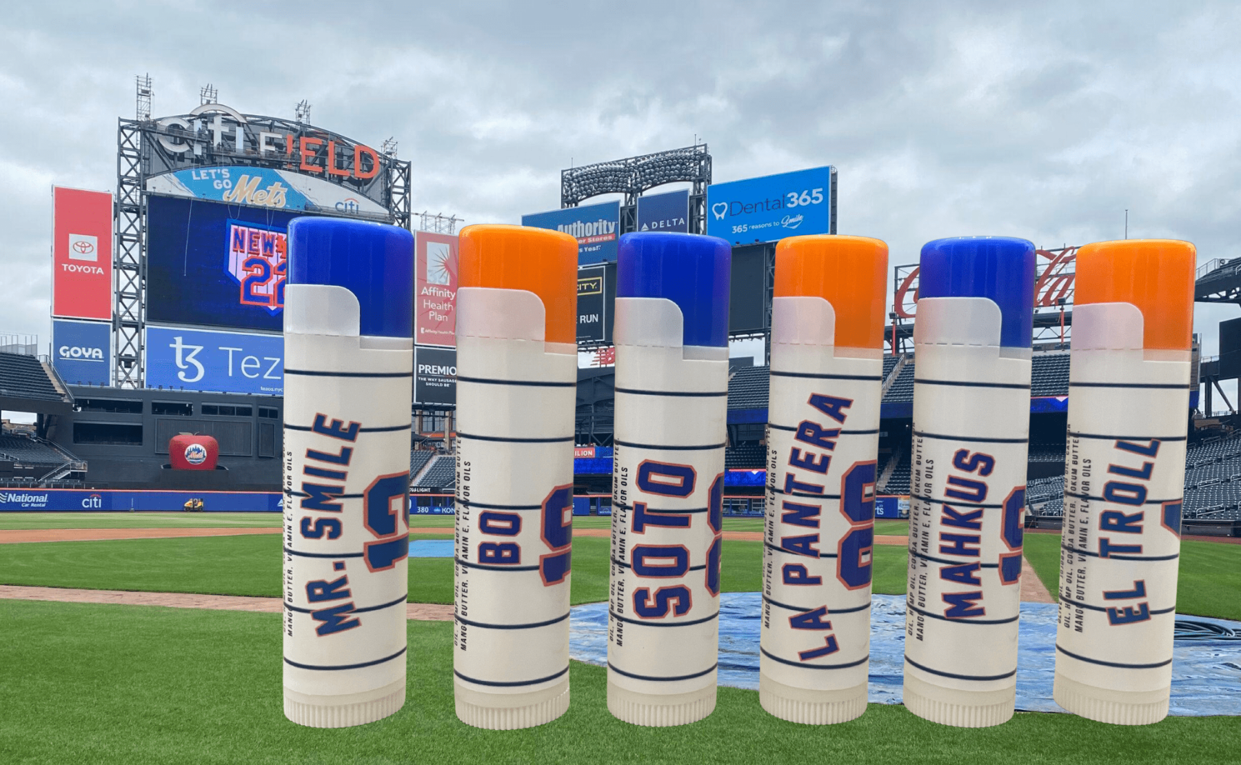 Lick 'er Lips Lip BalmNY Mets Lip Balm Set | Mets Gifts | Miracle Mets | Stocking Stuffers - Baseball gift