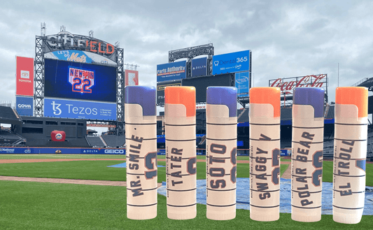 Lick 'er Lips Lip Balm NY Mets Lip Balm Set - Mets Gifts - Miracle Mets - Stocking Stuffers - Gifts for Dad - Baseball gift