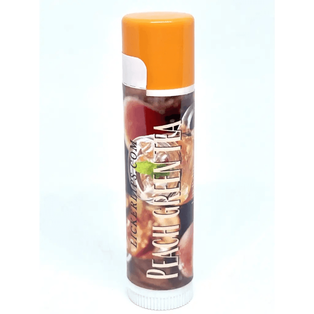 #Natural nut free lip balm# - #Lick 'er Lips Lip Balm#Peach Green Tea Lip Balm