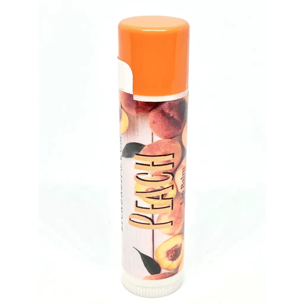 #Natural nut free lip balm# - #Lick 'er Lips Lip Balm#Peach Lip Balm