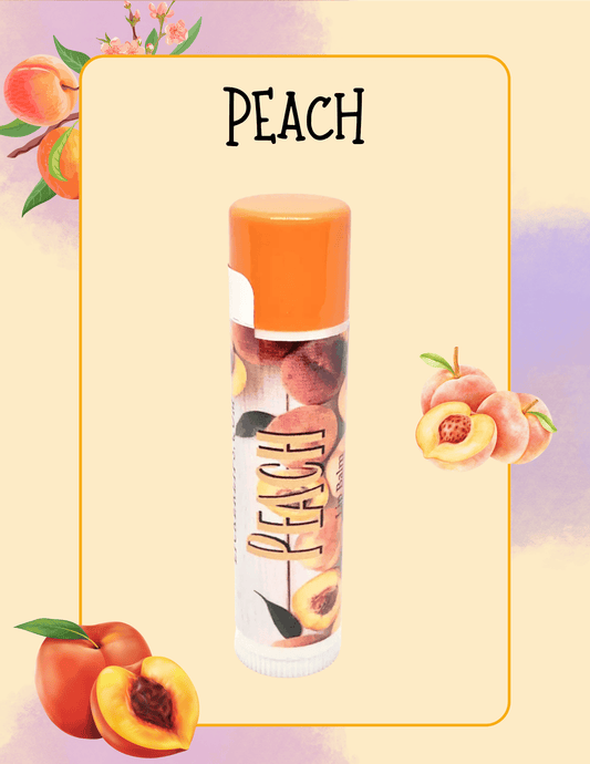 Natural nut free lip balm - Lick 'er Lips Lip BalmPeach Lip Balm – Hydrating & Tinted for Natural Beauty