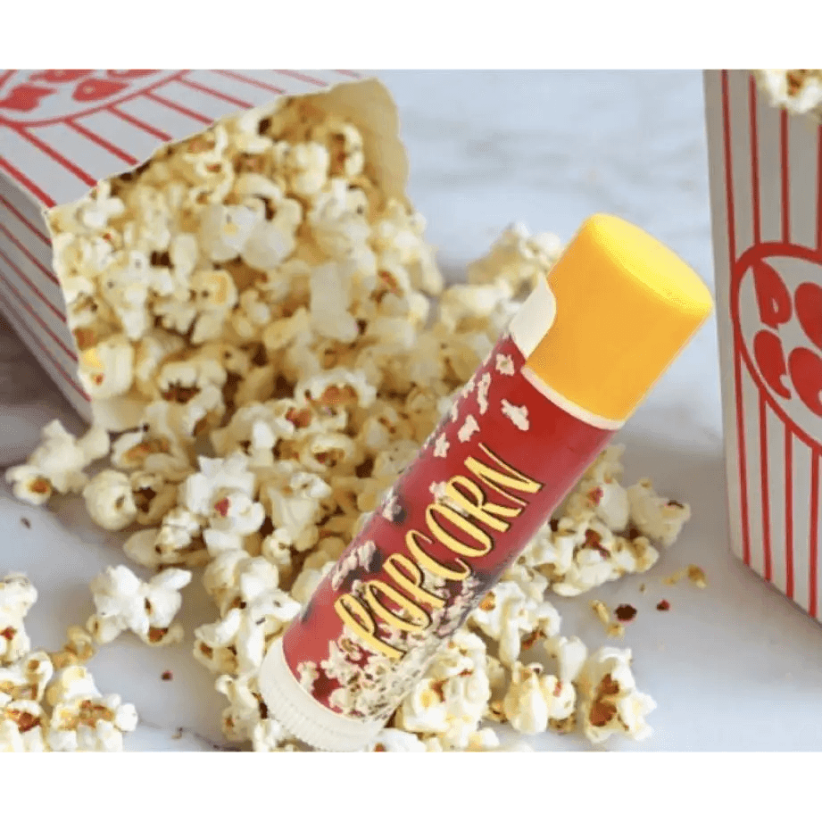 #Natural nut free lip balm# - #Lick 'er Lips Lip Balm#Popcorn Lip Balm