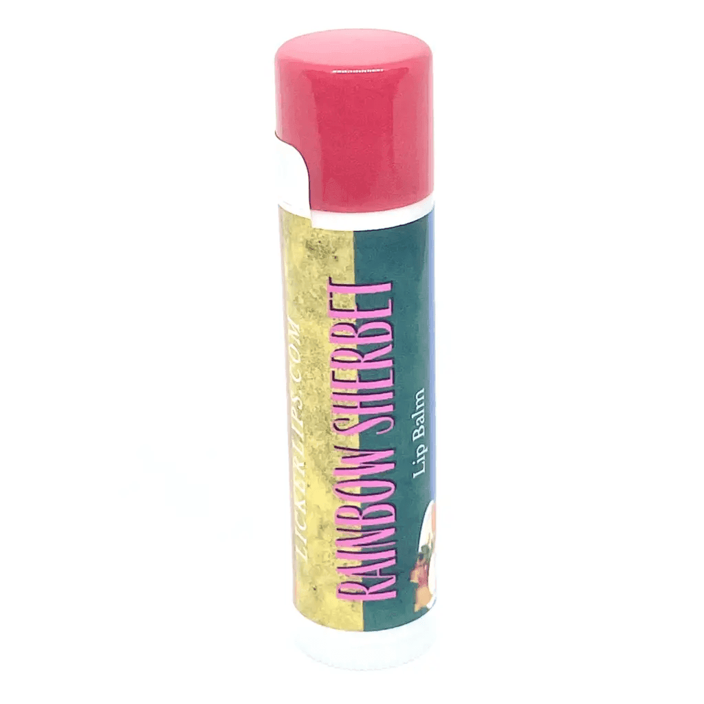 Natural nut free lip balm - Lick 'er Lips Lip BalmRainbow Sherbet Lip Balm