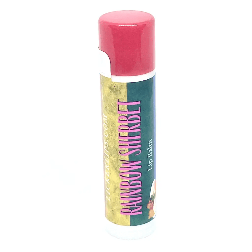 #Natural nut free lip balm# - #Lick 'er Lips Lip Balm#Rainbow Sherbet Lip Balm