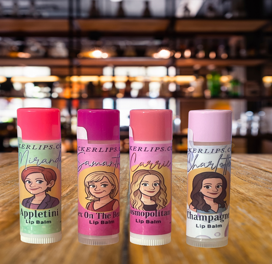 SATC Lip Balm Collection - Cocktail Flavor Lip Care for Fans Of Sex and The City
