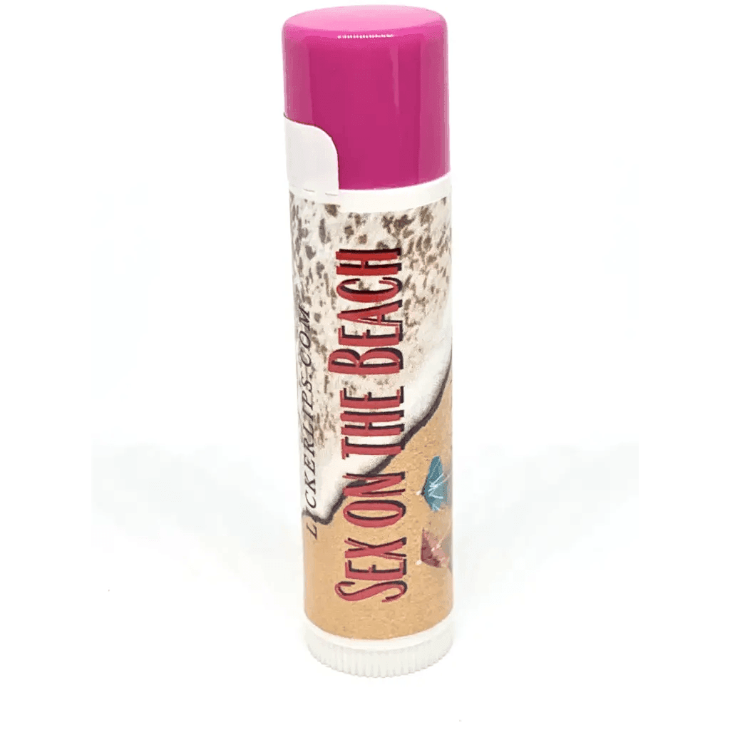 Natural nut free lip balm - Lick 'er Lips Lip BalmSex on the Beach Lip Balm - Handmade Cocktail Inspired Lip Care