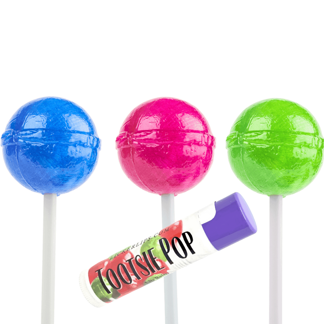 Natural nut free lip balm - Lick 'er Lips Lip BalmTootsie Pop Lip Balm - Naturally Sweetened and Moisiturizing