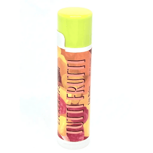 Natural nut free lip balm - Lick 'er Lips Lip BalmTutti Frutti Lip Balm - Naturally Sweetened Lip Care