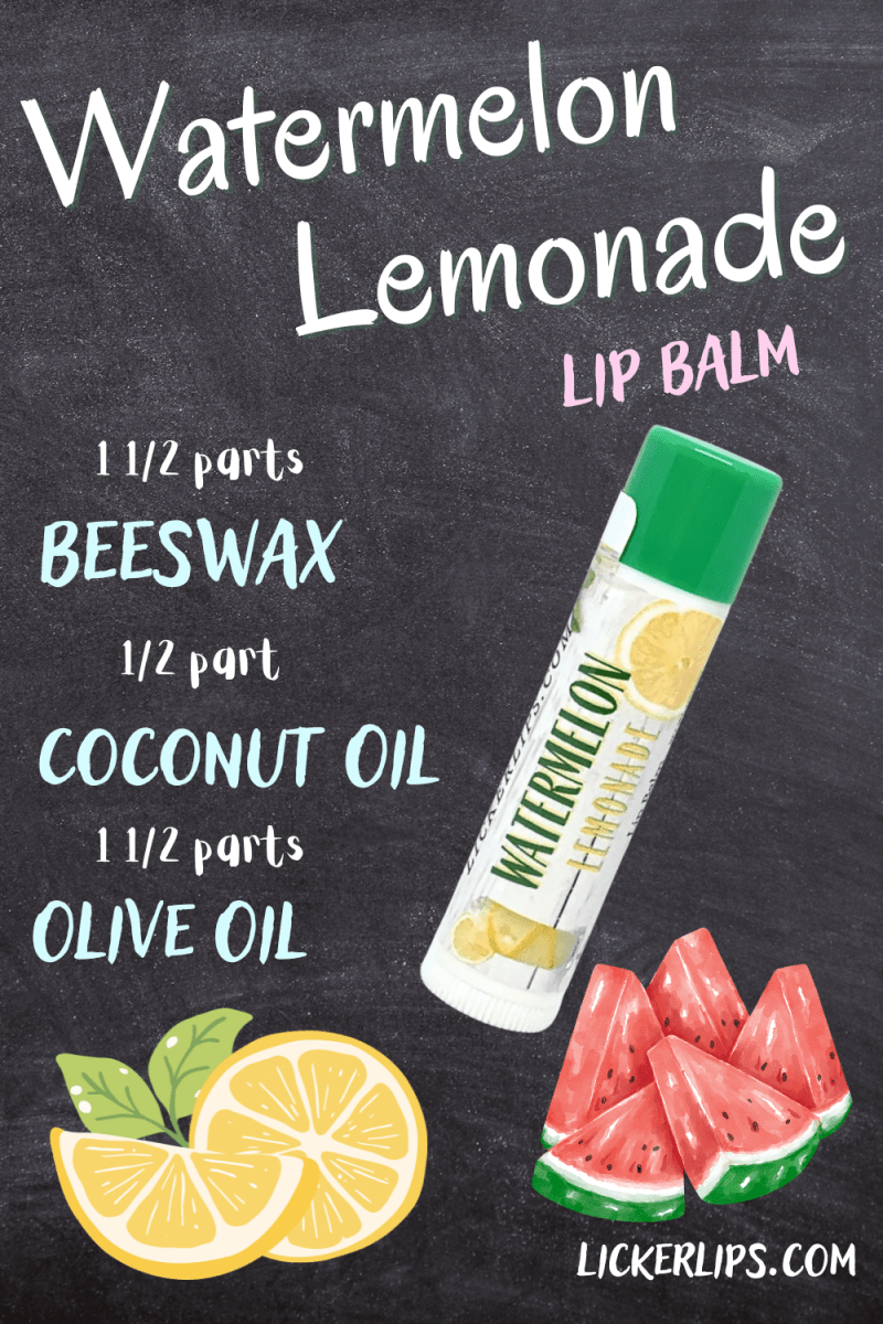 Lick 'er Lips Lip BalmWatermelon Lemonade Lip Balm | | Fruit Flavored Natural Lip Balm