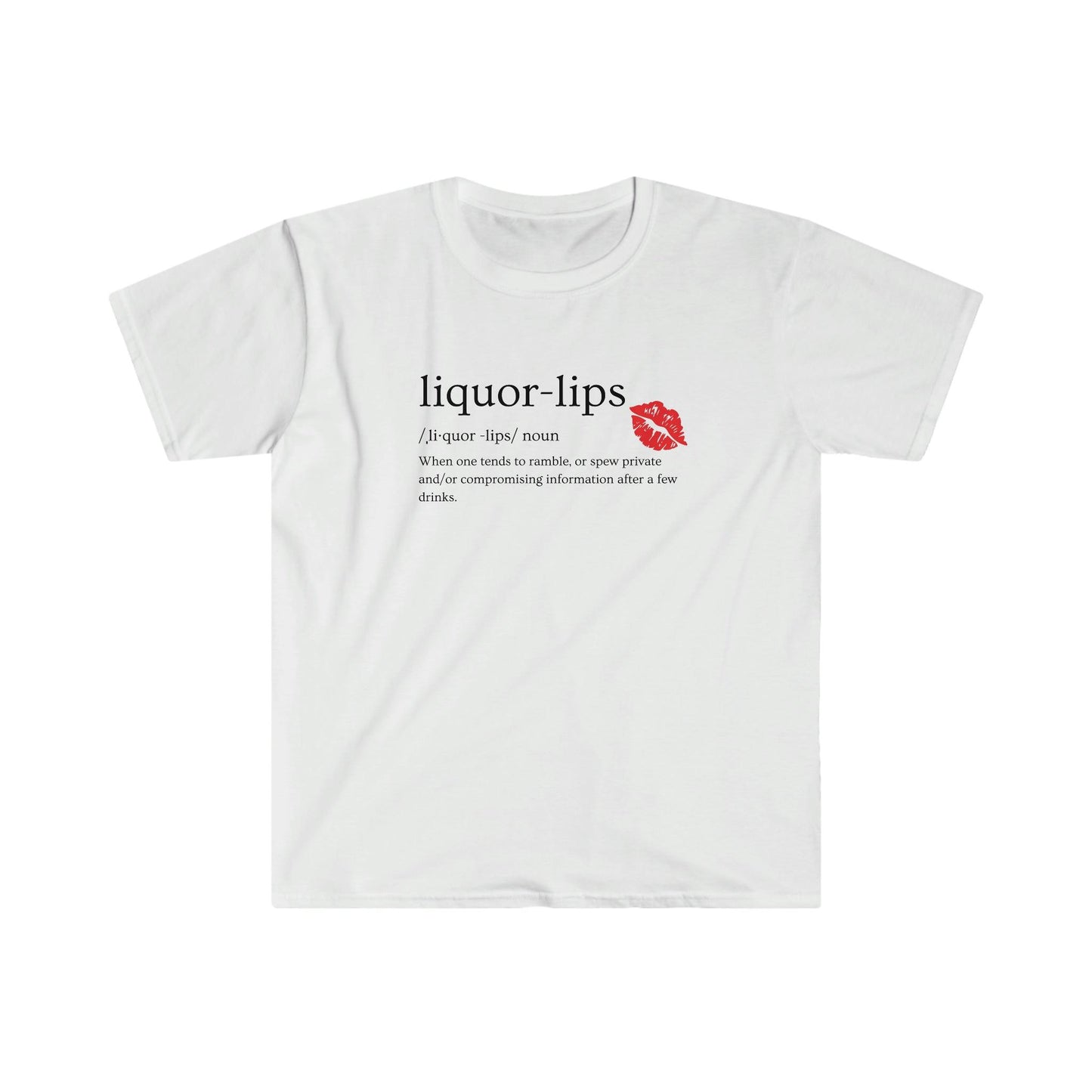 Liquor Lips definition Unisex Soft style T-Shirt, Bachelorette Party Shirt, Funny Bachelorette T-shirt, Most Likely To Shirt - Lickerlips Lip Balms