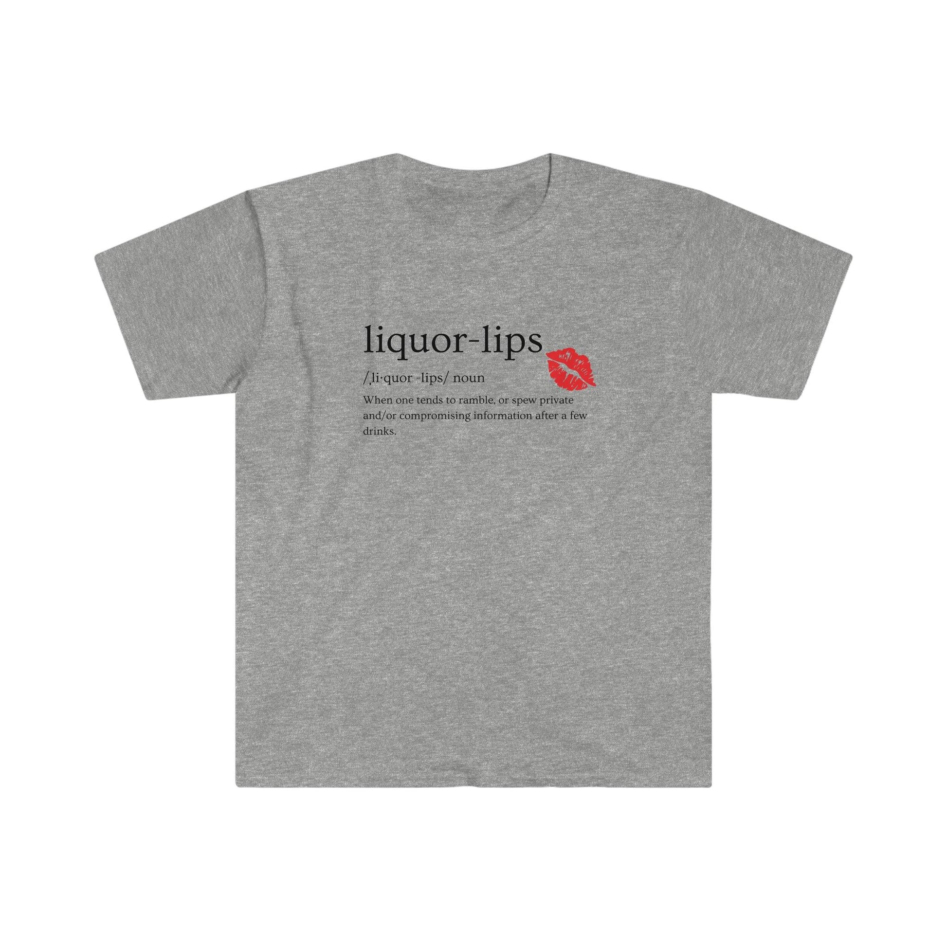 Liquor Lips definition Unisex Soft style T-Shirt, Bachelorette Party Shirt, Funny Bachelorette T-shirt, Most Likely To Shirt - Lickerlips Lip Balms
