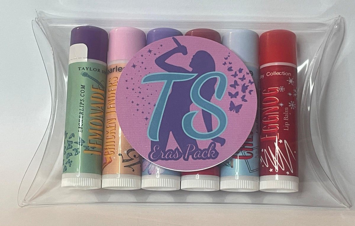 #Lick 'er Lips Lip Balm#TS Eras Tour Lip Balm Set - Unique Flavors Inspired by Her Iconic Albums - Swiftie gifts